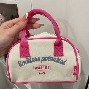 Barbie Pink and White Handbag